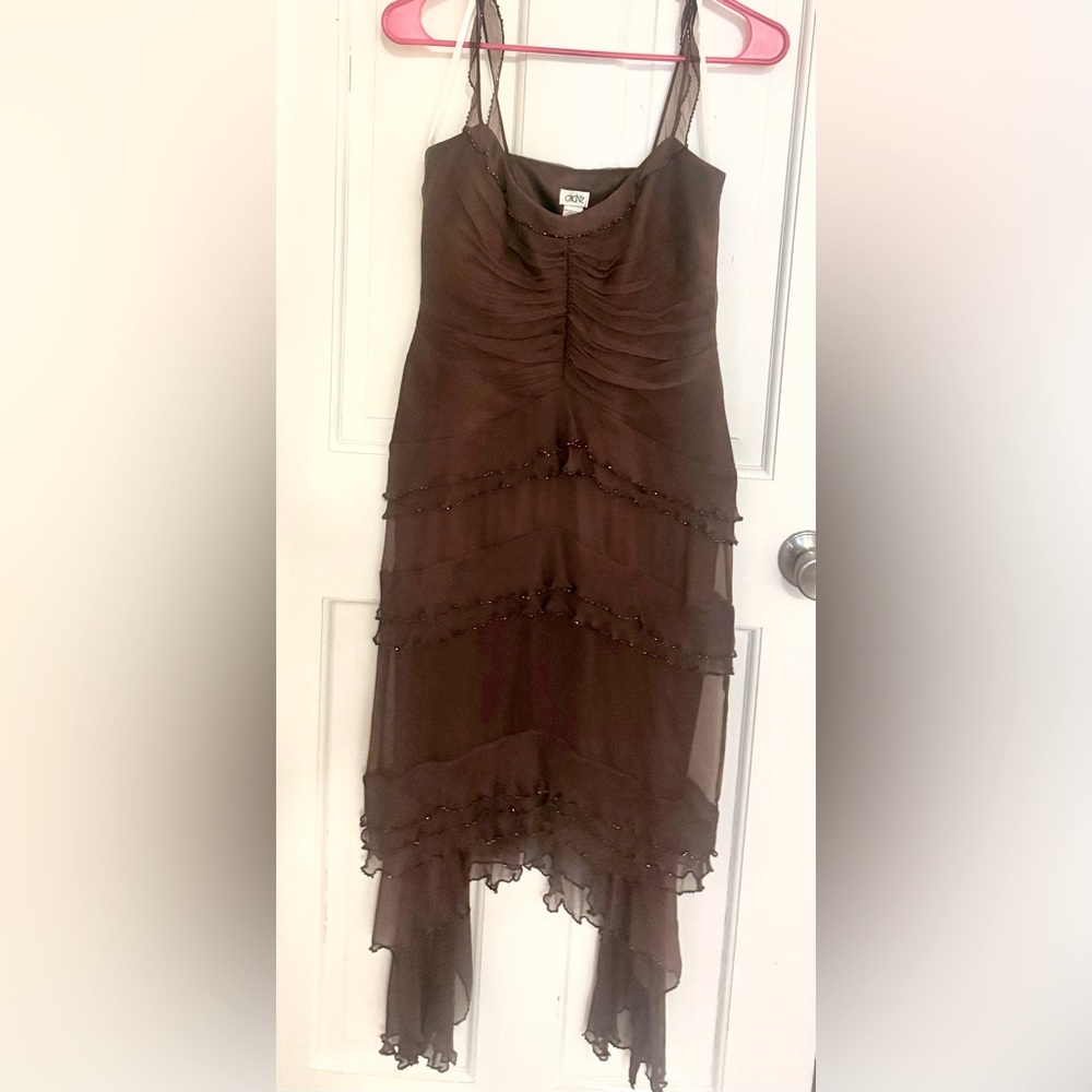 Cache dress with beading size 2